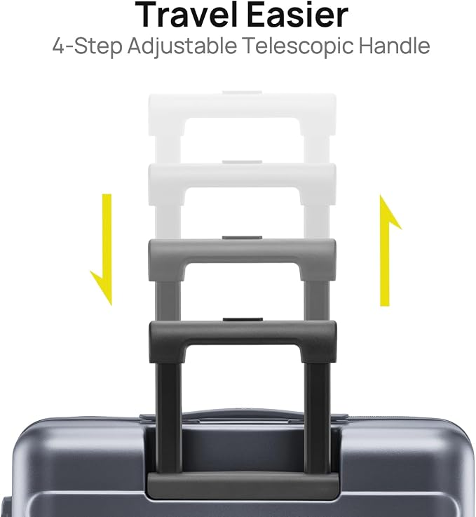 NINETYGO Medium Checked Luggage 24 Inch, Checking In Luggage - Image 7