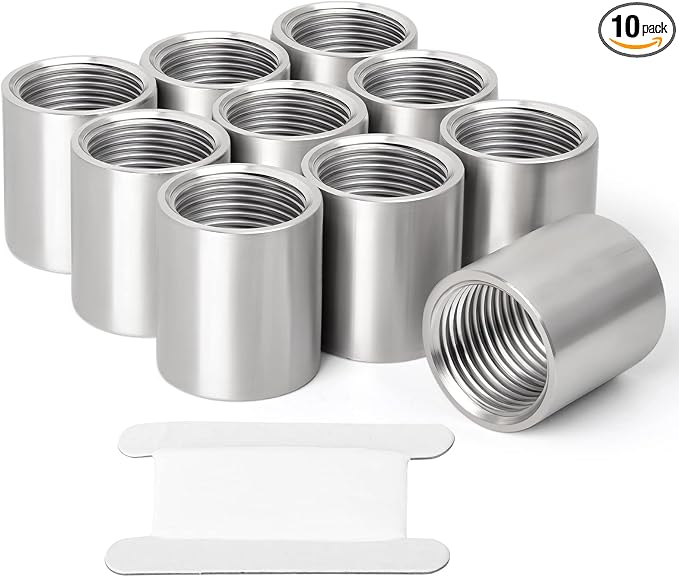 10PCS 304 Stainless Steel Cast Pipe Fitting, 3/4" x 3/4" NPT Female Threaded by TAISHER