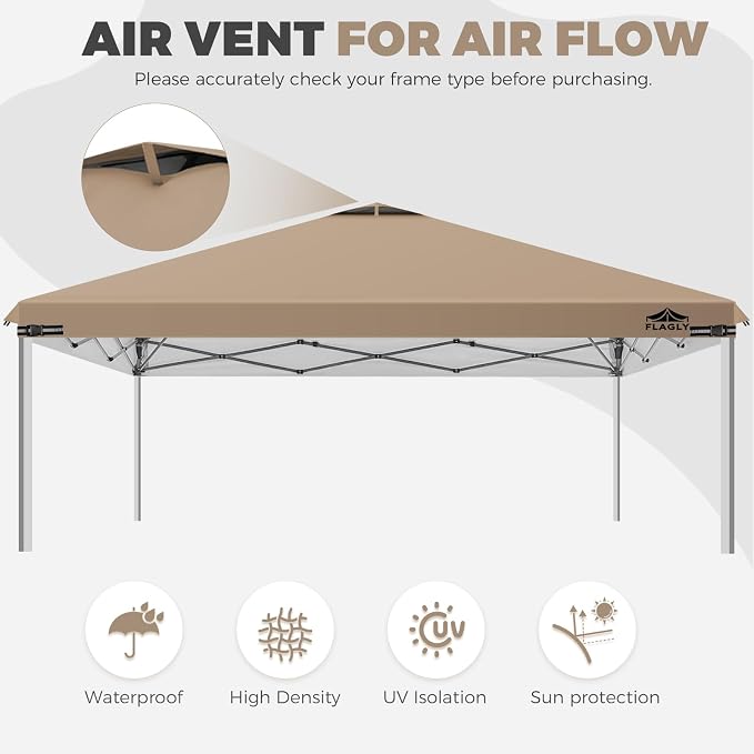 6.6x6.6ft Replacement Canopy Top - Image 3