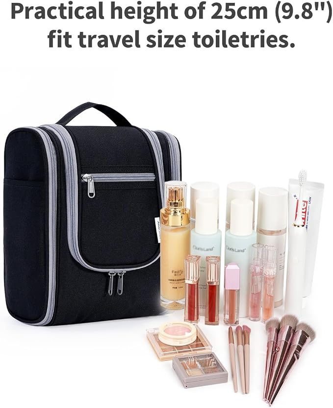 Narwey Small Hanging Travel Toiletry Bag Cosmetic Make Up Organizer - Image 4