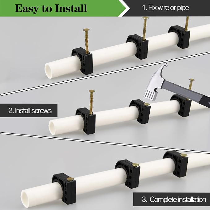 100 Pack 3/4" Half Clamps J-Hook - Image 5