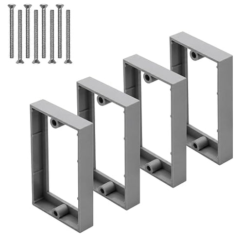 1 Gang Outlet Box Extender, switches. Gray. Screws included. by YQSIYU