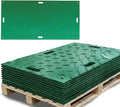 12 Pk 4' x 8' - 1/2" Thick Heavy Duty Green Ground Protection Mats - Easily by MyteeProducts