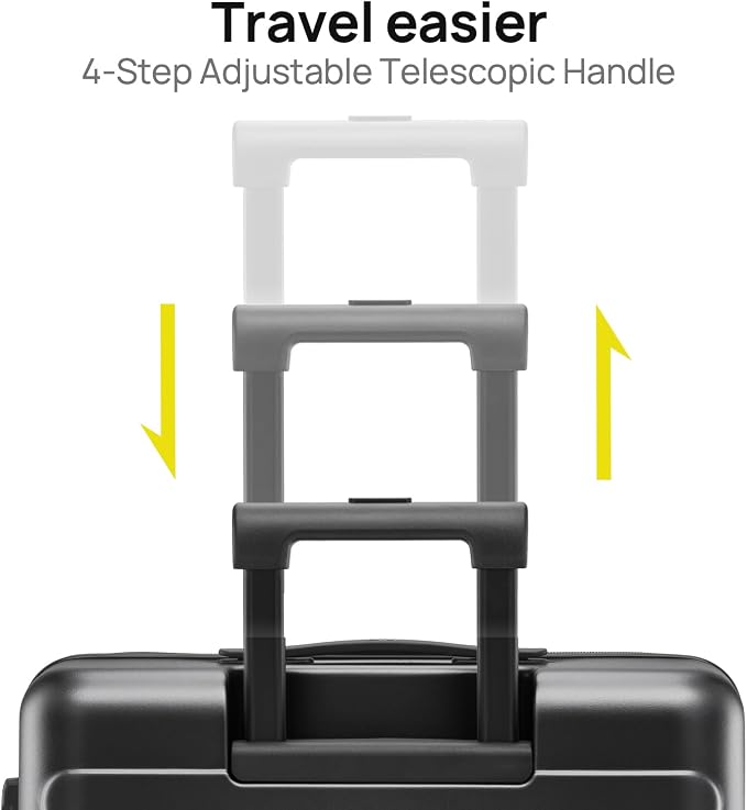 NINETYGO Carry On Suitcase, 20 Inch Carry-On Luggage - Image 3