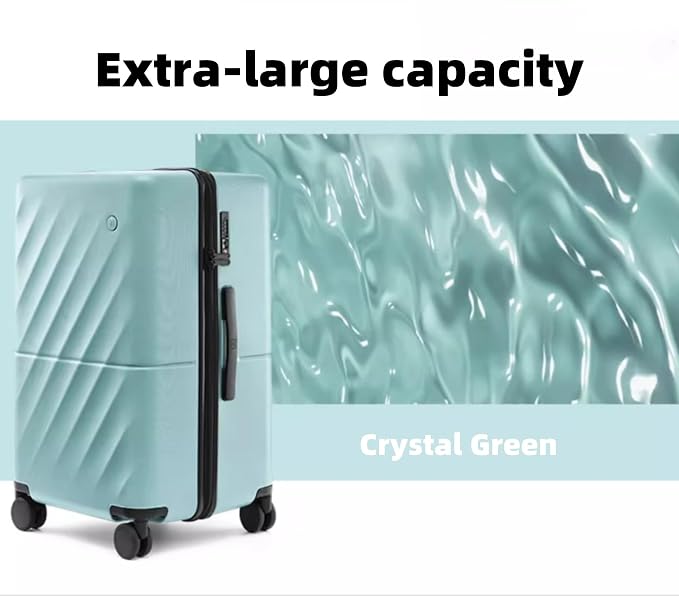 NINETYGO Trunk Luggage 22 Inch, Small Checked Luggage - Image 2