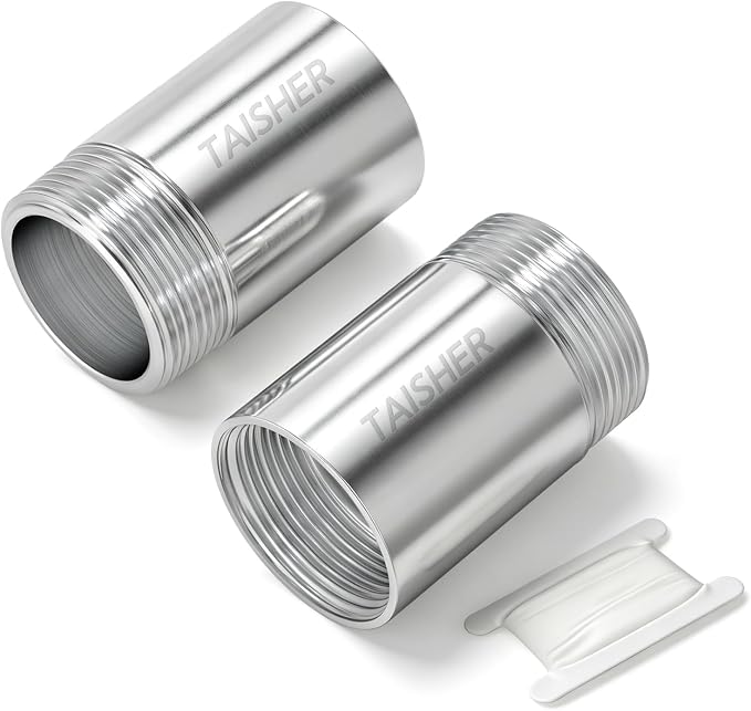 2pcs Thickened Nipple Cast Pipe 1" MNPT x 1" FNPT by TAISHER
