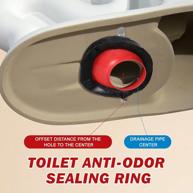 SEWACC Universal Toilet Flanges Seal Ring Leakproof Toilet Repair Kit - Image 2