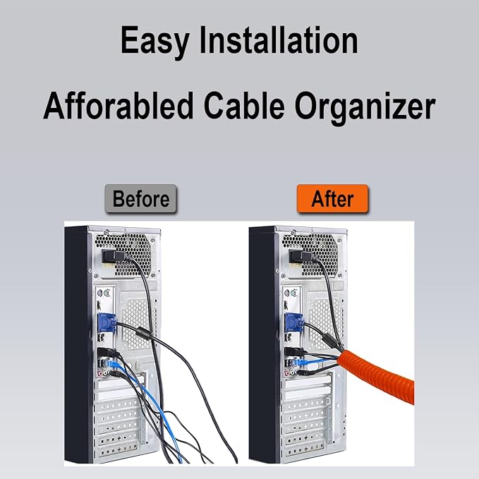 Flexible Polyethylene HDPE Non-Split Corrugated Wire Loom Tubing - Image 5