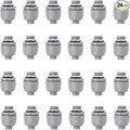 1/2 inch Liquid Tight Connector PVC Flexible Conduit Connector, Straight 180 by Wocloer