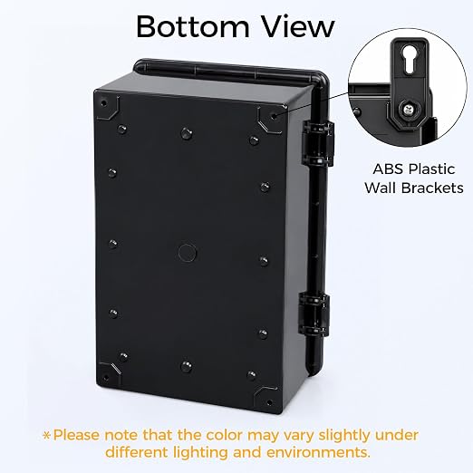 Junction Box IP67 Waterproof Electrical Box Outdoor ABS Plastic Hinged Shell - Image 5