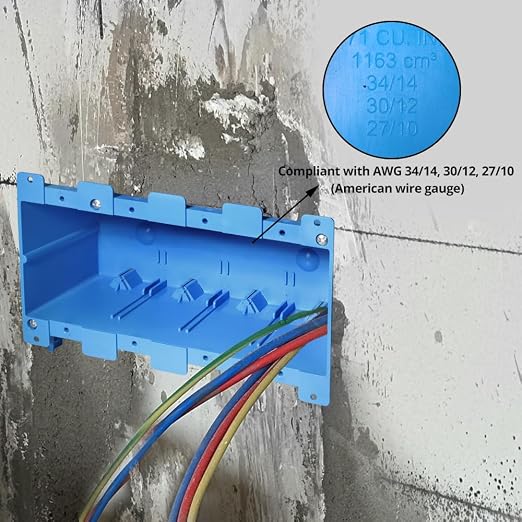 4 Gang Old Work Electrical Box, 71 Cu.in.Switch/Outlet Box, 3 Pack | Features - Image 5