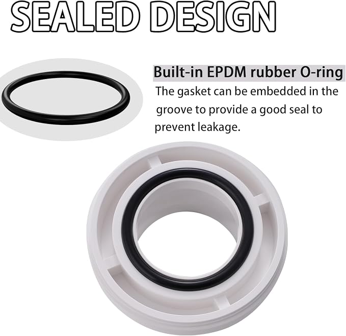1/2" PVC Union Coupling Pipe Fitting PVC Adapter Schedule 40, EPDM O-Ring - Image 5