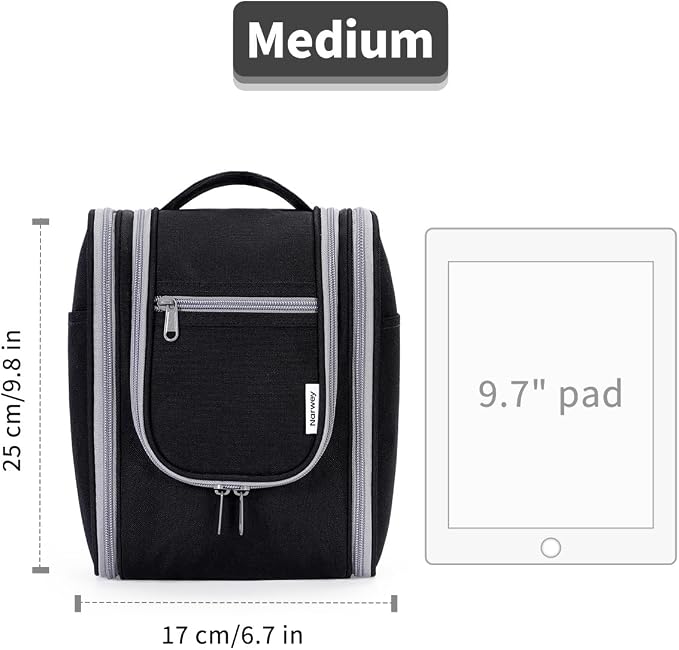 Narwey Small Hanging Travel Toiletry Bag Cosmetic Make Up Organizer - Image 5