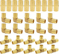Hooshing 30 Pack 3/4" PEX Fitting Combo, Straight Coupling, Tee Set | Heavy by Hooshing