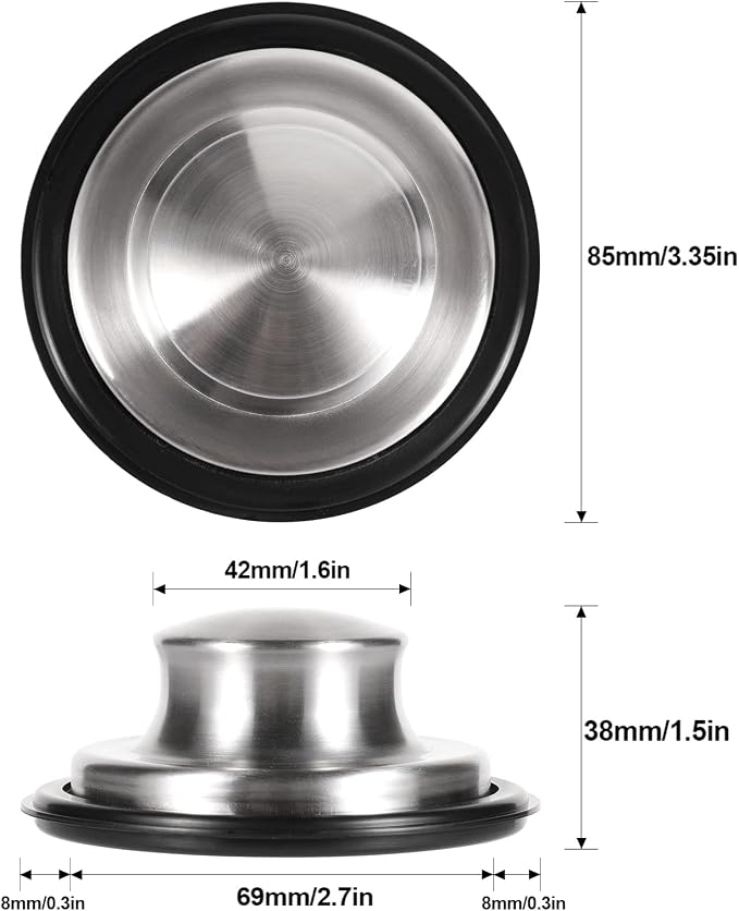 RQYEKDO 3-1/2 Inch Stainless Sink Stopper - Image 3