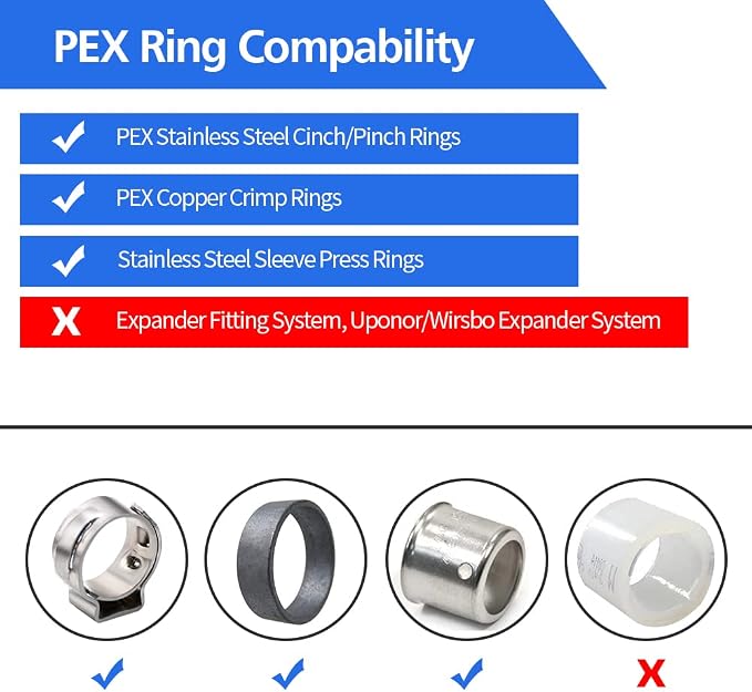 5 Pack Drop Ear Elbow Fittings, PEX 1/2" x 1/2" NPT Female Threaded Adapter - Image 5