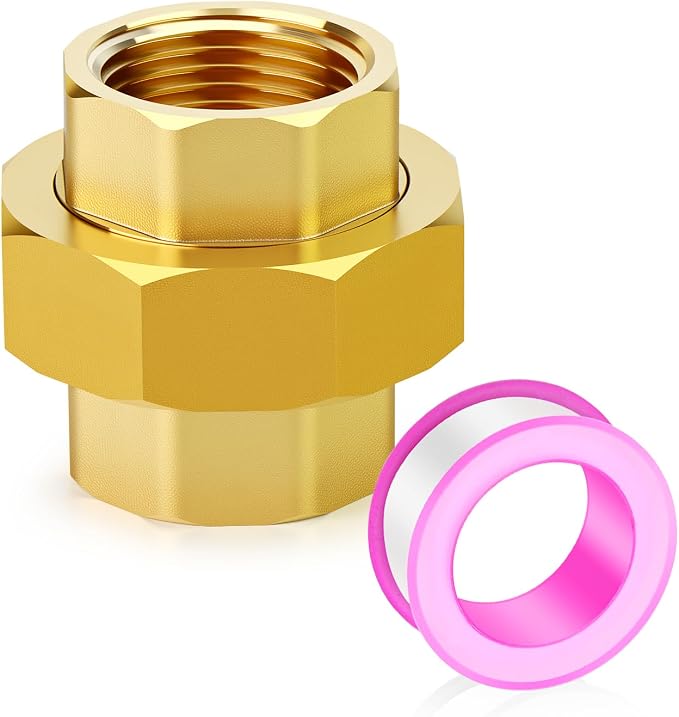 1PCS Brass Union，1" NPT Female x 1" NPT Female Brass Pipe Fitting by TAISHER