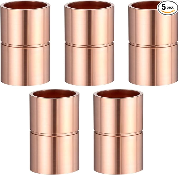 5Pcs Straight Copper Fittings, 3/8" ID Copper Coupling by Unknown