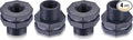 Outus 2 Pieces 3/4 Inch PVC Bulkhead Fitting, Rain Barrel Tank Adapter by Outus
