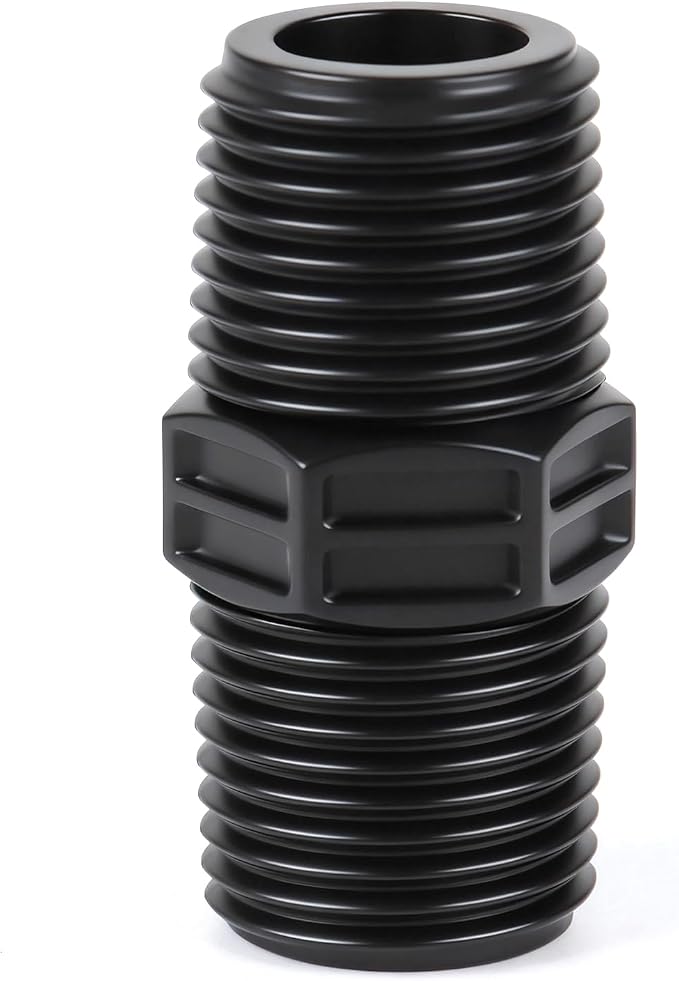 10 Pieces Double Male Pipe Thread Head Pipe Riser, Drip Irrigation 1/2 Inch x by Unknown