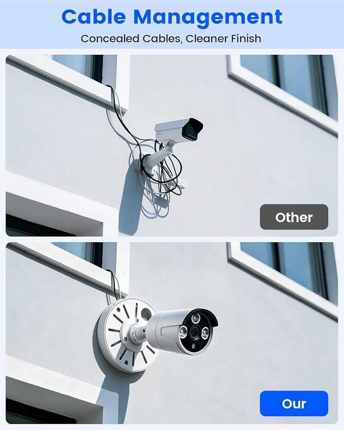 Metal Security Camera Junction Box, Cable Concealment Boxes CS-FCXH01-W-1 | - Image 4