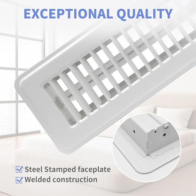 Howeall 2" x 10" Floor Register - Image 2