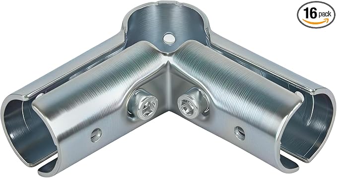 90 Degree Pipe Clamp Connector L Shape Fittings by Unknown