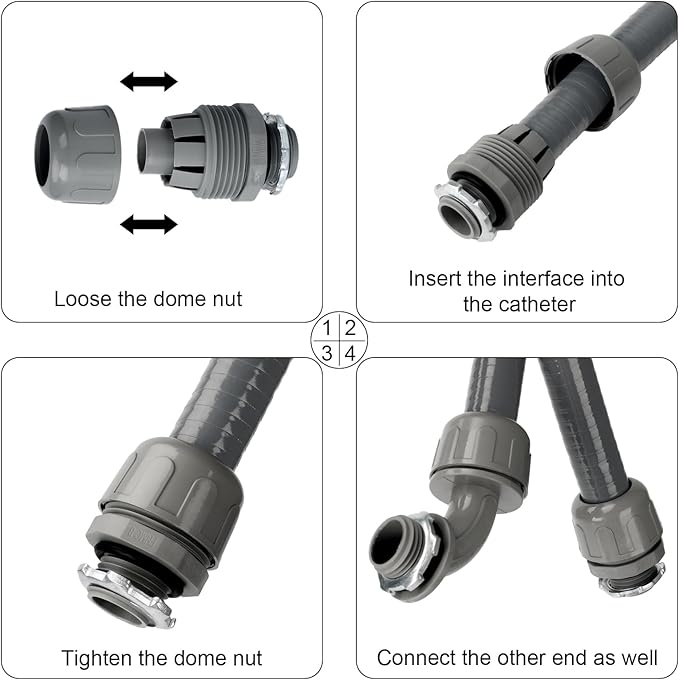 Electrical Conduit Kit 1/2" 6ft, AC Whip Kit, Liquid-Tight PVC Conduit | - Image 4