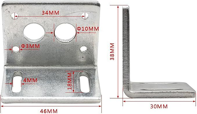 Black 370 Motor Mounting Bracket - Image 3