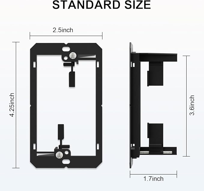 FGB 1 Gang Low Voltage Mounting Bracket, Telephone Wires, Network Cables - Image 3