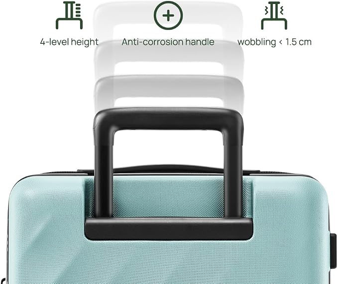 NINETYGO Trunk Luggage 22 Inch, Small Checked Luggage - Image 5