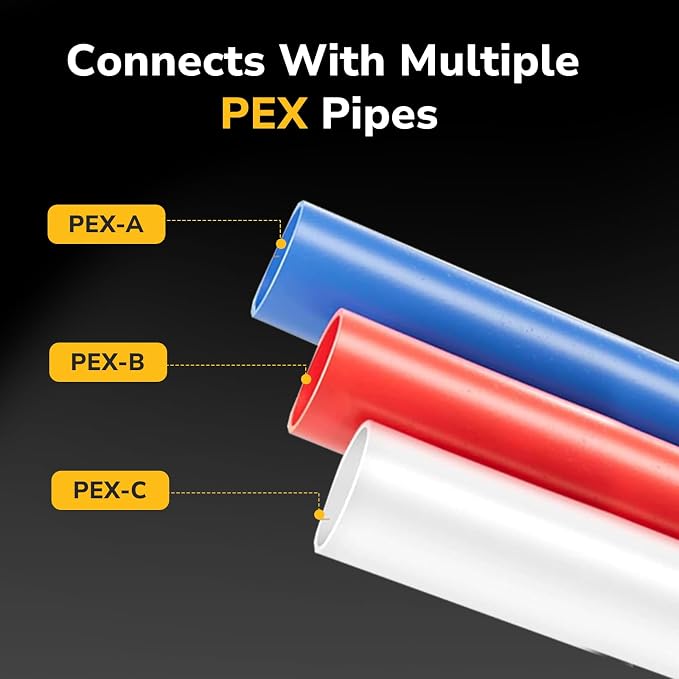 12 Pack 1/2" Pex Coupling, Pex Fittings, Heavy-Duty Brass Crimp Fittings - Image 6