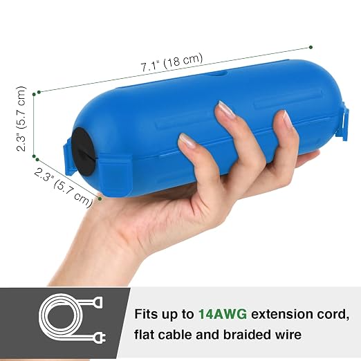 3 Pack Outdoor Extension Cord Waterproof Cover, - Image 3