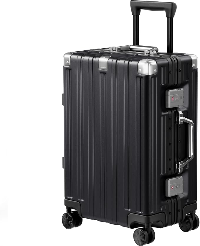 Krute Carry On Luggage 20 inch Aluminum Frame Suitcase by Krute