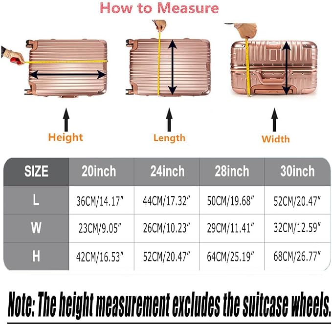 24 Inch Clear PVC Luggage Cover Protectors Suitcase Covers - Image 5