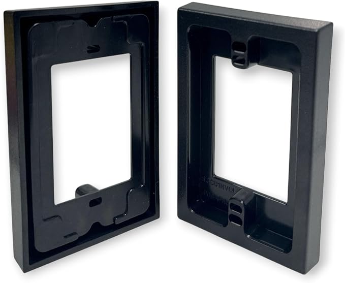 iMBAPrice BES1-BK Black 1-Gang Electrical Box Extender, 1 Pack | 5/8" - Image 6