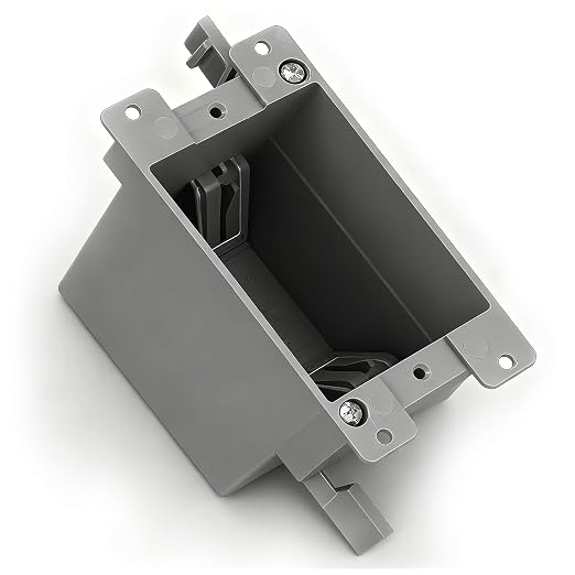 1 Gang Old Work Electrical Box, UL Listed Non-Metallic PVC Switch & Outlet Box by Wocloer