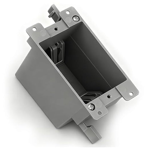 1 Gang Old Work Electrical Box, UL Listed Non-Metallic PVC Switch & Outlet Box by Wocloer