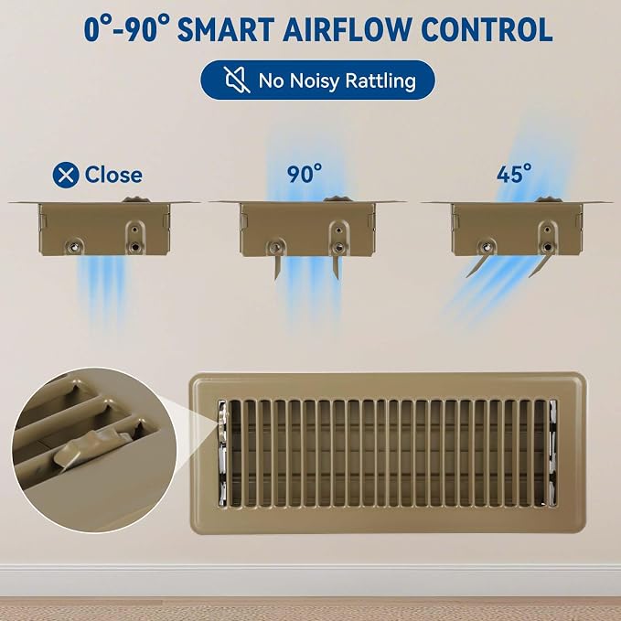 4" x 12" Floor Register Vent Covers 2-Pack - Image 5