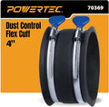 POWERTEC 70369 4 Inch Dust Control Flex Cuff by POWERTEC
