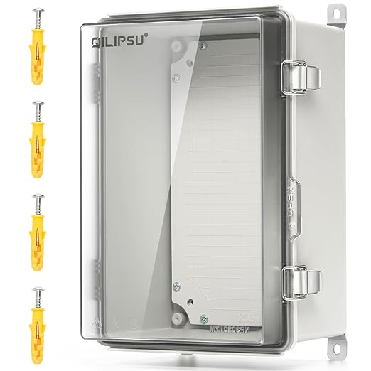 QILIPSU UL94-V0 Outdoor Electrical Box 11.8"x7.9"x6.7" Waterproof Junction Box by QILIPSU