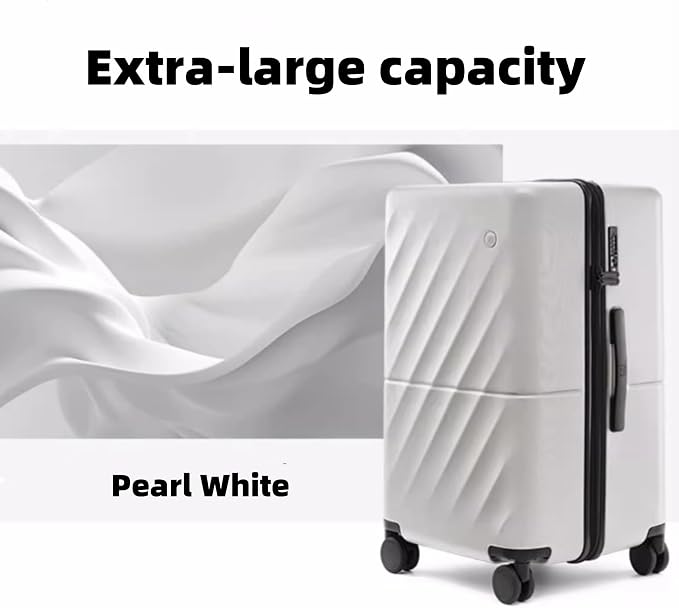 NINETYGO Trunk Luggage 24 Inch, Medium Checked Luggage - Image 2