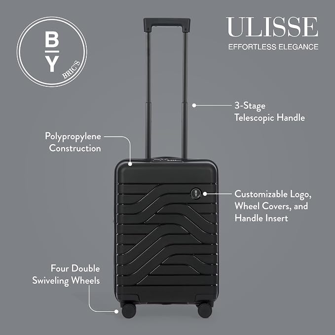 Bric's B|Y Ulisse Spinner Carry-On Suitcase, Lightweight Expandable Hard Shell - Image 2