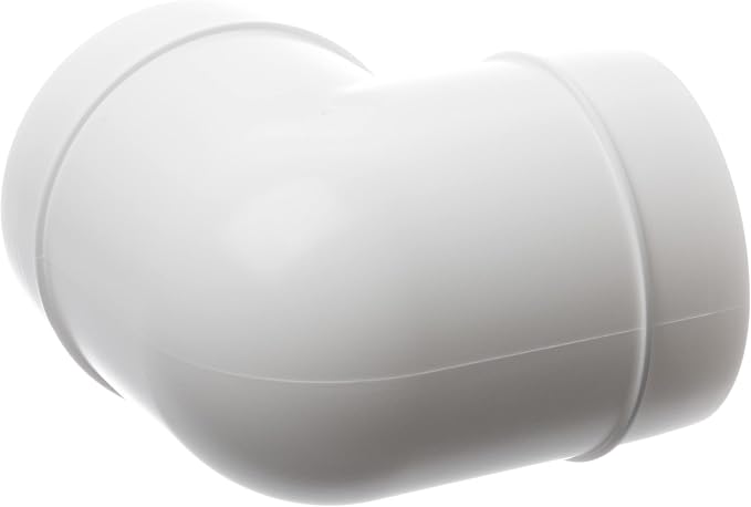 5 Inch 90 Degree Round Duct Elbow Connector – Plastic Ventilation Pipe Bend - Image 3