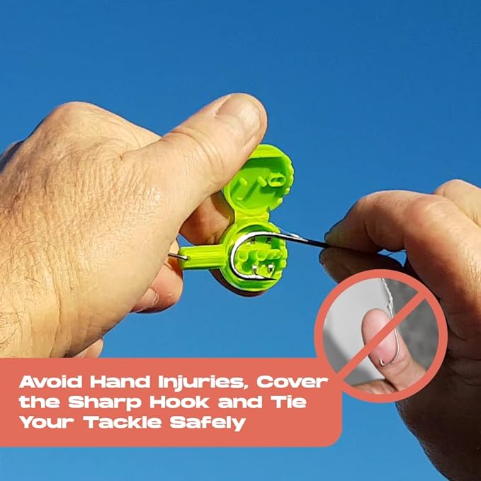 HOOK-EZE Fishing Knot Tying Tool | Protect from Fish Hooks | Tie Fishing Knots - Image 6