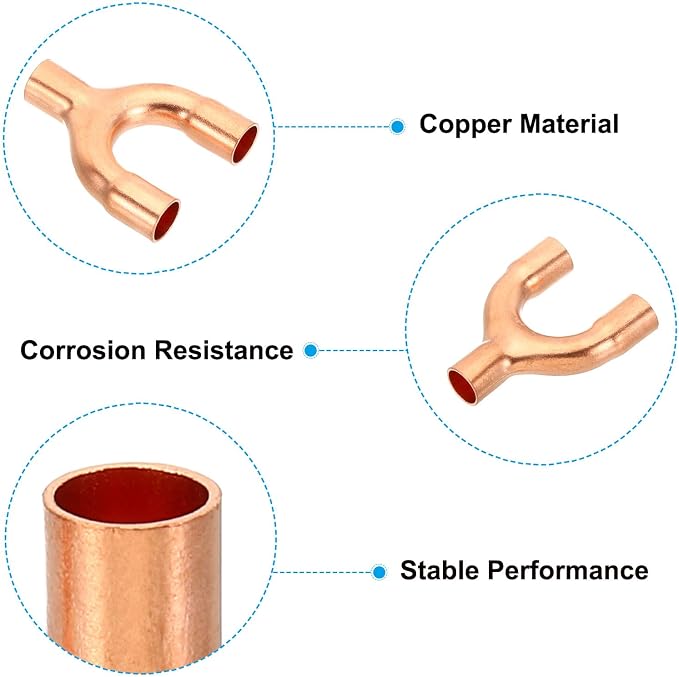 PATIKIL 5/16 Inch ID Copper Fitting - Image 3