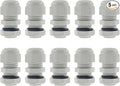 1/2 Inch NPT Strain Relief Nylon Cord Grip, SAFYY 10 PCS Waterproof Cable by SAFYY