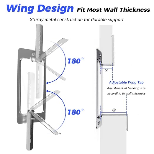 Low Voltage Mounting Bracket 1 Gang, Wall Plate Repair Spacer, Metal Low - Image 5