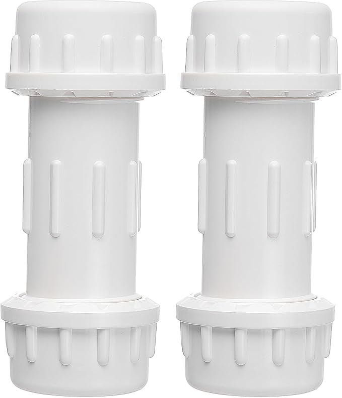 DONWARE 2-inch PVC Compression Coupling, Pipe Fittings Adapter Connection by Unknown