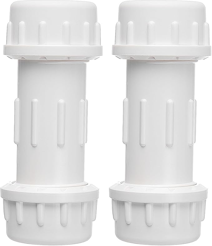 DONWARE 11/2-inch 2-Pack PVC Compression Coupling Cople de Compresión PVC | by Unknown